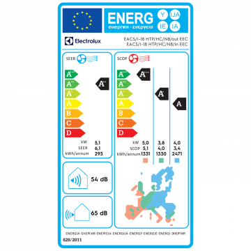 Electrolux Klima uređaj, 18000Btu, -20°, WiFi, HTP DC INVERTER, A++ - EACS/I-18HTP/HC/N8 EEC