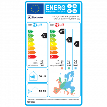 Electrolux Klima uređaj, 24000Btu, -20°, WiFi, 2XGrijac, INVERTER, A++ - EACS/I-24HTP/HC/N8 EEC