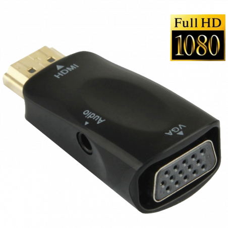 NN-Su Adapter HDMI na VGA + audio - HDMI to VGA and Audio Adapter