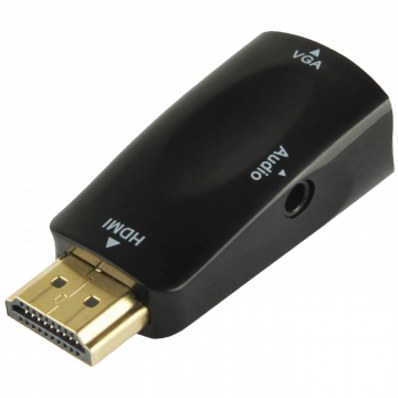 NN-Su Adapter HDMI na VGA + audio - HDMI to VGA and Audio Adapter