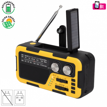 SAL Radio prijemnik, solarno / USB napajanje, Bluetooth - RPH 2