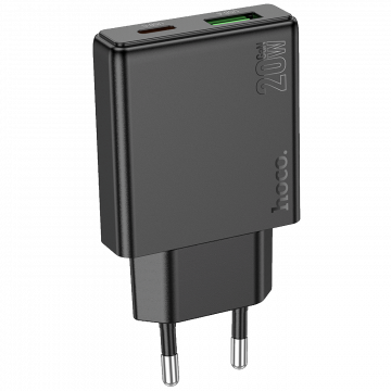 hoco. Punjač kućni, brzi, PD20W + QC3.0 Dual Port - N38 Delgado EU