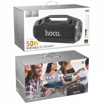 hoco. Zvučnik bežični sa mikrofonom, Bluetooth, 50W - HA3 Drum
