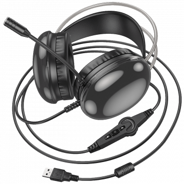 hoco. Slušalice sa mikrofonom, gaming, USB, LED - W109 Plus Rich