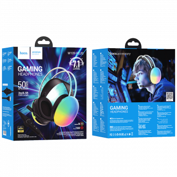 hoco. Slušalice sa mikrofonom, gaming, USB, LED - W109 Plus Rich
