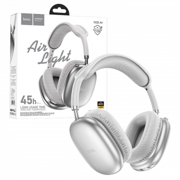 hoco. Slušalice bežične sa mikrofonom, Bluetooth, srebrena - W35 Air Triumph Silver