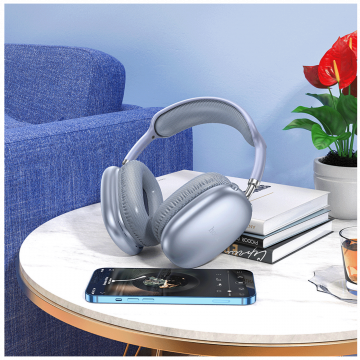 hoco. Slušalice bežične sa mikrofonom, Bluetooth, plava - W35 Air Triumph Blue