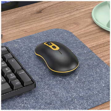 hoco. Miš bežični, optički, 1600 dpi, 2.4 GHz, USB nano - GM21 Platinum Black/Yellow