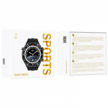 hoco. Pametni sat, 1.39" zaslon, Bluetooth, IP67 - Y16 Black