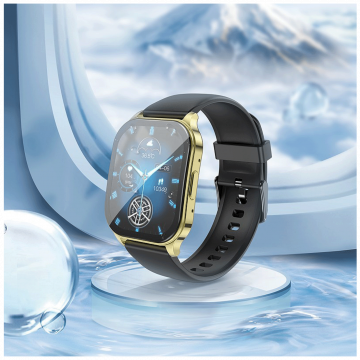 hoco. Pametni sat, 1.96", AMOLED zaslon, Bluetooth, IP68 - Y19 Gold