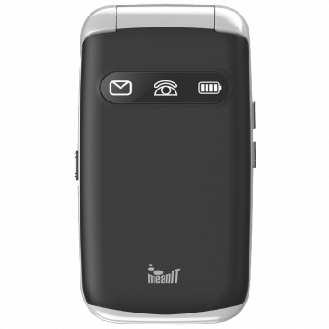 MeanIT Telefon mobilni, 2.8" ekran, Dual SIM, SOS tipka - SENIOR FLIP MAX Black