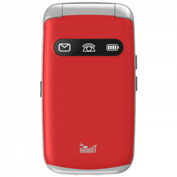 MeanIT Telefon mobilni, 2.8" ekran, Dual SIM, SOS tipka - SENIOR FLIP MAX Red