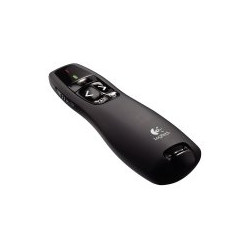 Logitech R400 bežični prezenter, crni, laser pokazivač, 5 tipki