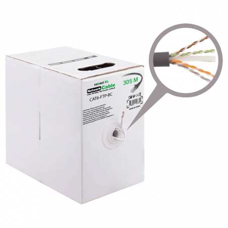 Connect XL Mrežni FTP kabl, CAT6, BC, 305 met. - CAT6-FTP-BC