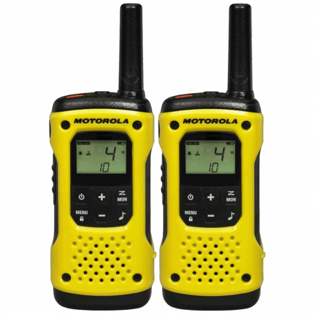Motorola Walkie Talkie, domet 10 km, 16 kanala, žuto/crna - TLKR T92