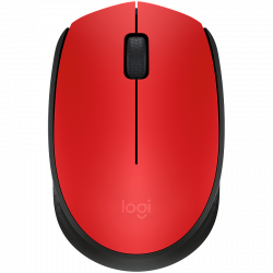 Logitech M171 bežični miš, crveni, 1000 dpi, USB prijemnik