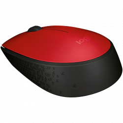 Logitech M171 bežični miš, crveni, 1000 dpi, USB prijemnik