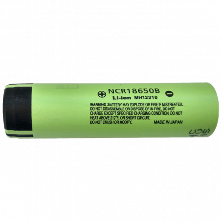 Panasonic Baterija akumulatorska, 18650B, 3.7V, 6.8A, 3400mAh - PA18650-B