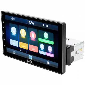 SAL Auto radio, 4 x 45W, 9" LCD Display, BT, USB, microSD - VB X1000