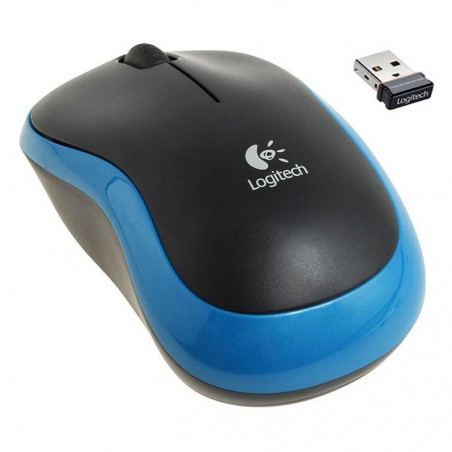 Logitech M185 bežični miš plave boje, 3 tipke i točkić za skrolovanje