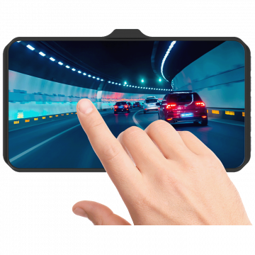 Tracer Auto kamera, 2x 2 Mpx, 4" LCD, FullHD, microSD, G-senzor - 4TS FHD CRUX DASH CAM