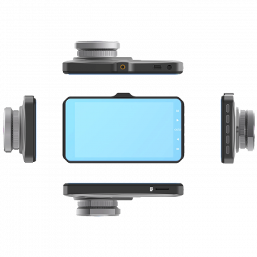 Tracer Auto kamera, 2x 2 Mpx, 4" LCD, FullHD, microSD, G-senzor - 4TS FHD CRUX DASH CAM