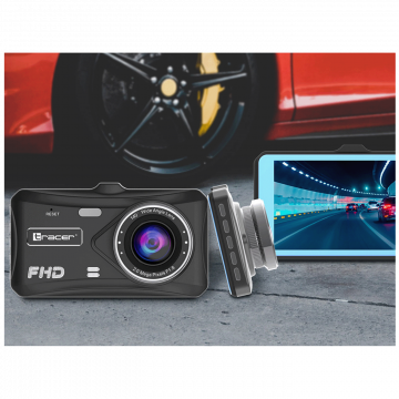Tracer Auto kamera, 2x 2 Mpx, 4" LCD, FullHD, microSD, G-senzor - 4TS FHD CRUX DASH CAM