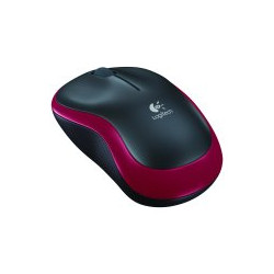 Logitech M185 bežični miš, crveni, 1000 DPI, RF veza