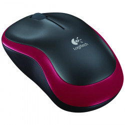 Logitech M185 bežični miš, crveni, 1000 DPI, RF veza