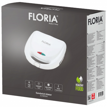 Floria Sendvič Toster, LED indikator, 800 W - ZLN8504