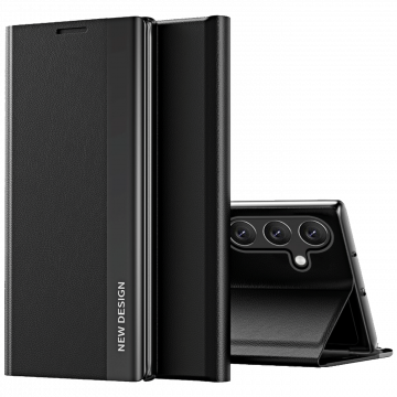 NN-Su Futrola preklopna za Samsung A15, koža, crna - Galaxy A15 Leather Phone Case