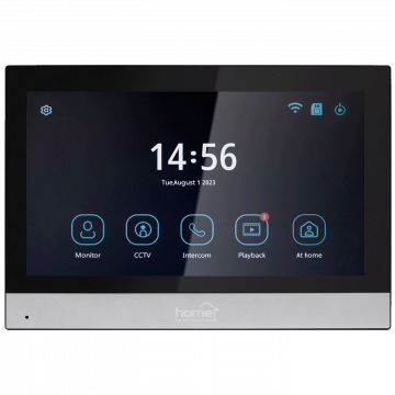 home Žični video interfon, 7" zaslon, AHD kamera, RFID, IP65 - DPV SMART