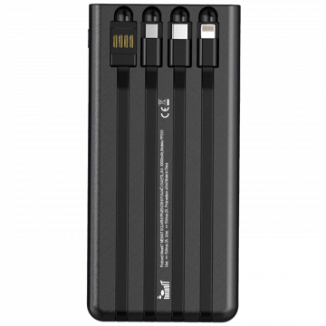MeanIT Punjač prijenosni za mobitele + svjetiljka,solarni, 10000mAh - P1