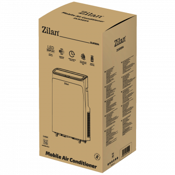 Zilan Prijenosni/Mobilni klima uređaj, 3u1, 12000Btu, 1350W, WiFI - ZLN1054