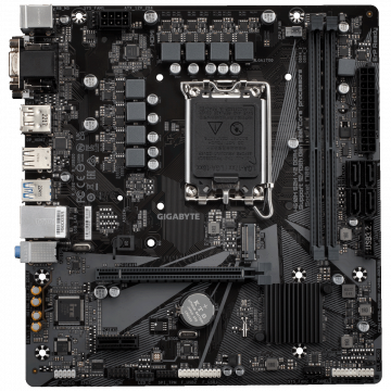 Gigabyte Matična ploča za PC, LGA1700, Intel H610, DDR4,  microATX - H610M S2H V2 DDR4