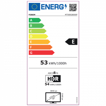 Fobem Televizor Smart LED 4K UltraHD 50", Google TV - MT50EG8000F