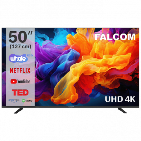 Falcom Televizor Smart LED TV 4K UltraHD  50", Bluetooth ,WiFi - TV-50LTF024SM WOS