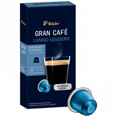 Tchibo Kapsule Gran Café Lungo Leggero za Nespresso aparate, 10/1 - Gran Café Lungo Leggero 10/1