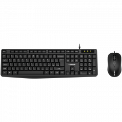 CANYON SET-1 žičani set tastature i miša, AD raspored, USB, crna
