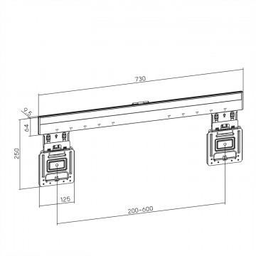 Maclean Nosač za TV, slim, 37"-80", 75kg - MC-481