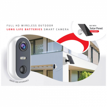 Superior Kamera IP, 1080p, WiFi, micro SD, 2 x 4800mAh, Outdoor - Smart Camera FullHD Outdoor