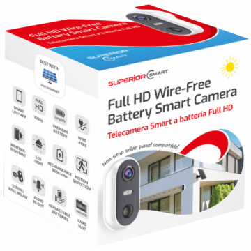 Superior Kamera IP, 1080p, WiFi, micro SD, 2 x 4800mAh, Outdoor - Smart Camera FullHD Outdoor