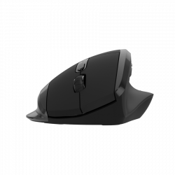 CANYON OnClick 17 bežični miš, ergonomski, 6 tipki, 1600 DPI, crni