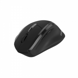 CANYON OnClick 17 bežični miš, ergonomski, 6 tipki, 1600 DPI, crni
