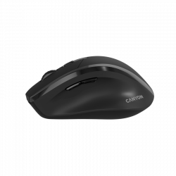 CANYON OnClick 17 bežični miš, ergonomski, 6 tipki, 1600 DPI, crni