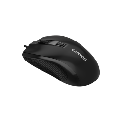 CANYON M-4 žičani miš, crni, optički, 1600 DPI, USB