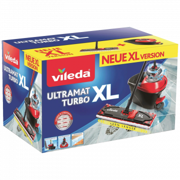Vileda Set za čišćenje, rotirajući mop sa kantom, Ultramax Turbo XL