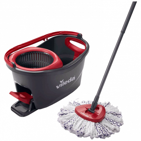 Vileda Set za čišćenje, mop sa kantom, 3in1 Turbo Spin Mop - Spin Mop Turbo 3w1 Microfibre