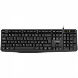 CANYON KB-1 EN/AD žična tastatura, crna, USB, 104 tipke