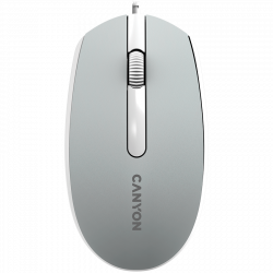CANYON M-10 žičani miš, tamno siva, optički, 1000 dpi, USB-A